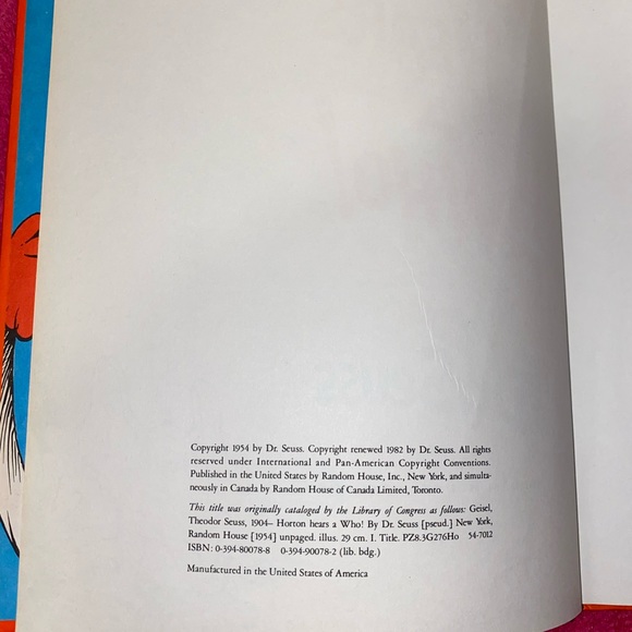 Vintage Dr. Seuss Book “Horton Hears a Who! - Picture 3 of 3
